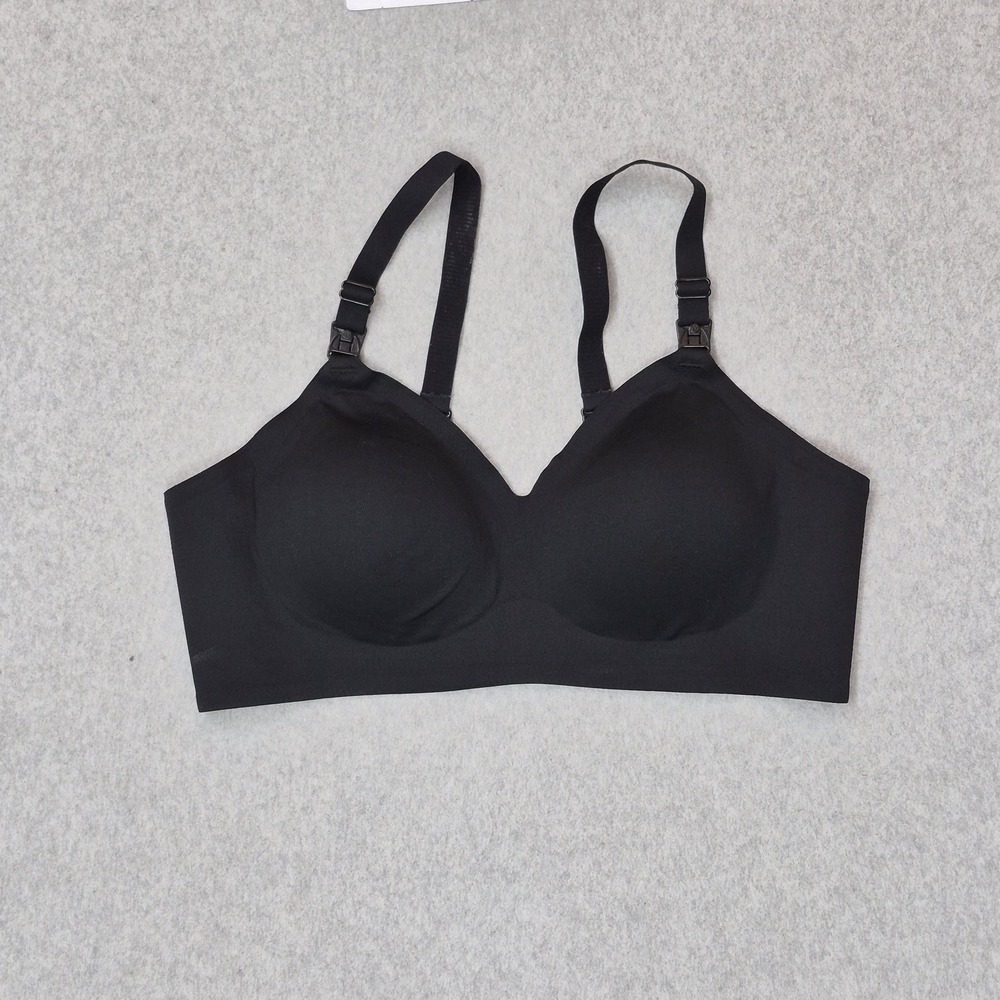 Momcozy‎ Women Bra XL Black Nursing Wireless Strap Adjustable